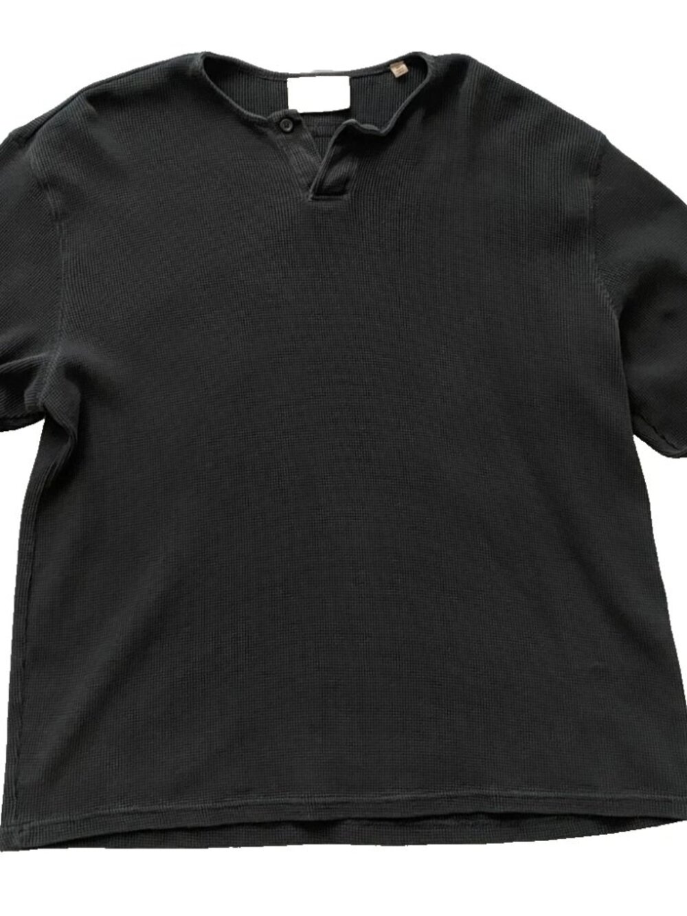 Fear of God Essentials Black Long Sleeve Henley Shirt